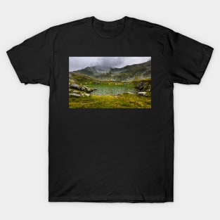 Romanian Carpathians and glacial lake Capra T-Shirt